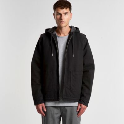 Mens Canvas Heavy Hooded Jacket Thumbnail