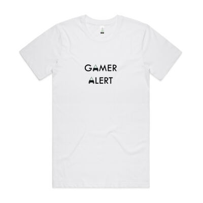 Gamer Alert Tshirt - AS Colour - Organic Tee Thumbnail